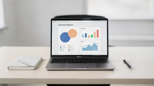 Schreibtisch mit Laptop zum Thema Affiliate-Link-Werbung und Kennzeichnungspflicht