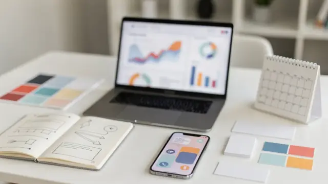 Gründer-Setup mit Laptop und Notizen zu Lead Generation Kanälen