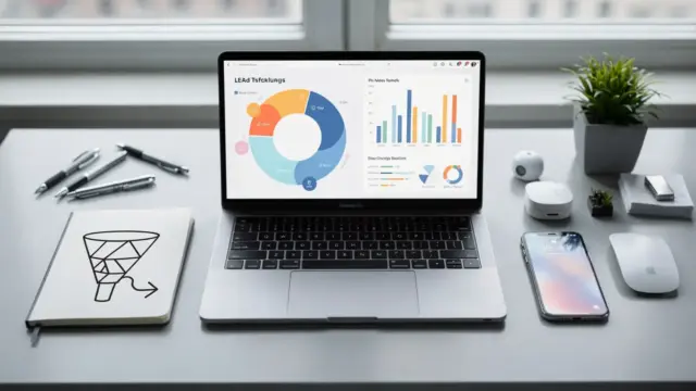 CRM-Arbeitsplatz mit Dashboard zum Leads tracken und erfassen von Anfragen