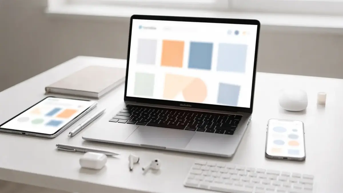Laptop mit Shop-Dashboard auf einem Schreibtisch: Tools für den Onlineshop