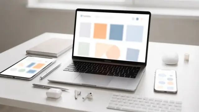 Laptop mit Shop-Dashboard auf einem Schreibtisch: Tools für den Onlineshop